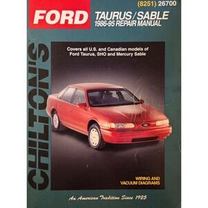 Chilton Ford Taurus and Sable, 1986-95 (Chilton Total Car Care Service  Manuals)